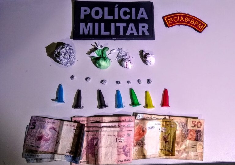 Polícia Militar prende dupla suspeita por tráfico de drogas em Boquim