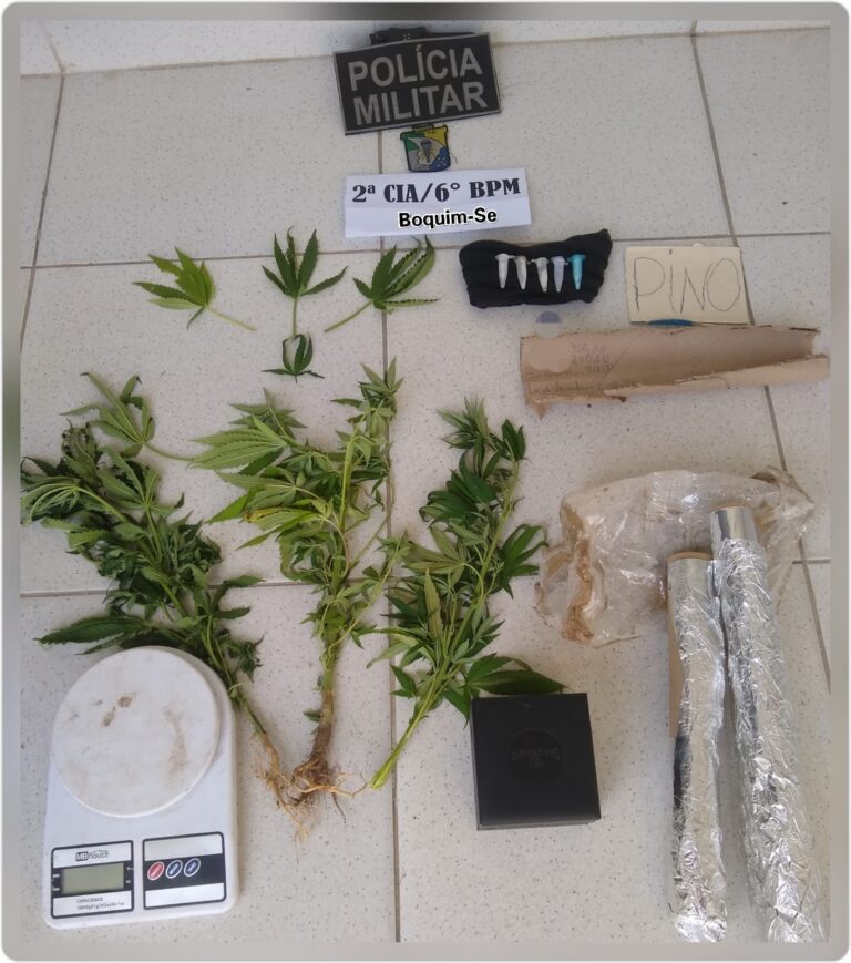 PM localiza residência utilizada para estoque e comércio de drogas em Boquim