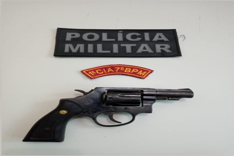 Arma de fogo é encontrada no quintal de residência na Colônia Treze