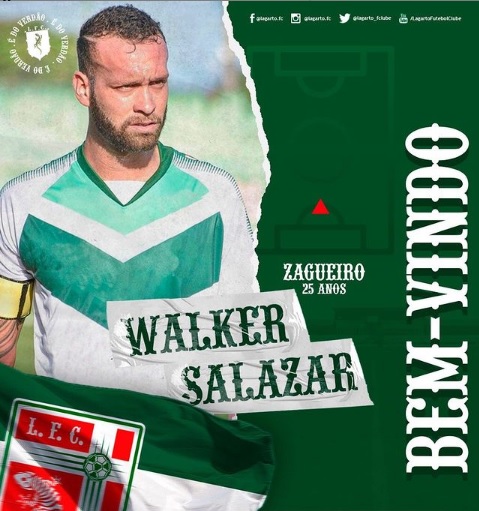 Lagarto contrata o zagueiro Walker Salazar para a temporada 2021
