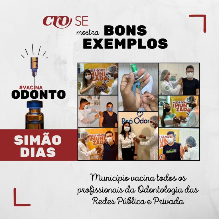 Campanha de Imunização de Simão Dias é elogiada pelo Conselho Regional de Odontologia