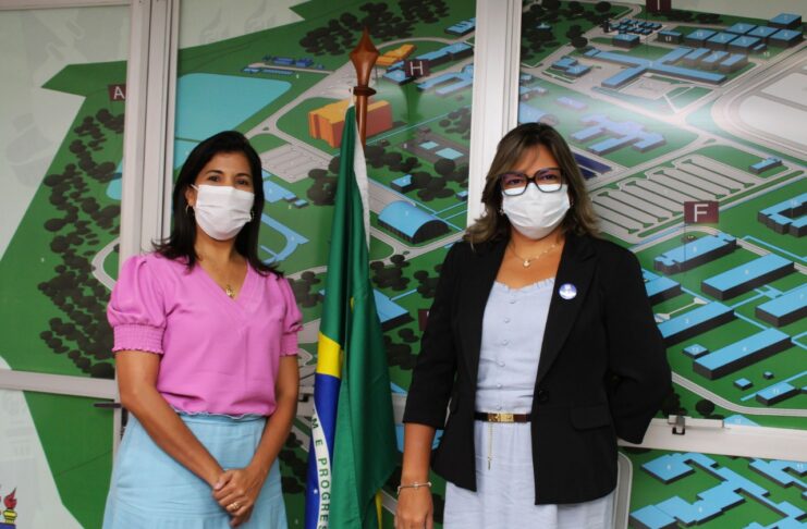 Prefeita Simone e a Reitora pro-tempore na UFS, Dra. Liládia Barreto