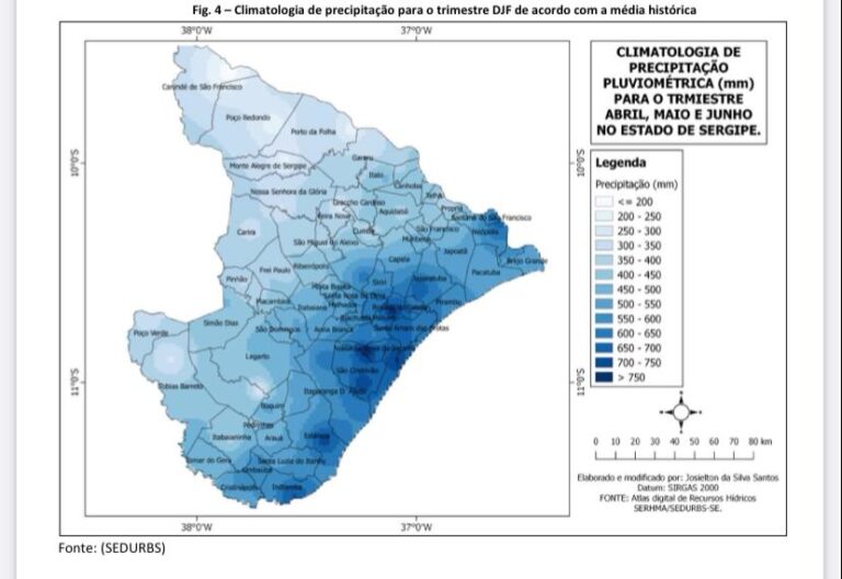 Segundo trimestre de 2021 terá chuvas torrenciais e dentro da média em SE
