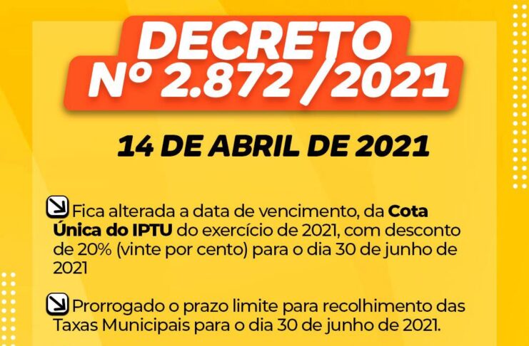 Medida foi anunciada pelas redes sociais da Prefeitura de Simão Dias