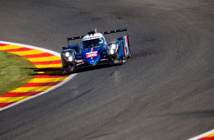 36 Negrao André (bra), Lapierre Nicolas (fra), Vaxivière Matthieu (fra), Alpine Elf Matmut, Alpine A480 - Gibson, action during the Prologue of the 2021 FIA World Endurance Championship on the Circuit de Spa-Francorchamps, from April 26 to 27 in Stavelot, Belgium - Photo Joao Filipe / DPPI