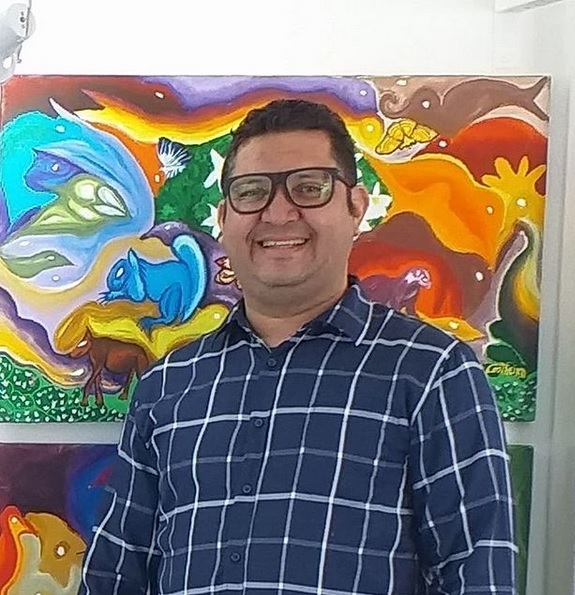 Artista do povoado Crioulo expõe obras no shopping de Itabaiana