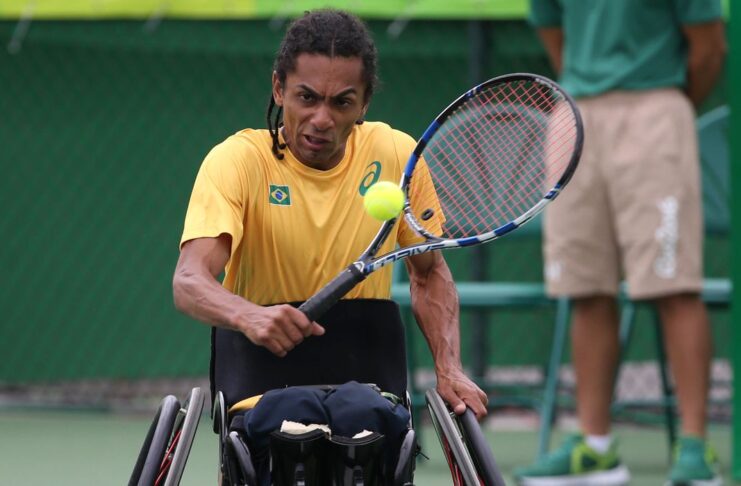 09/09/2016 - Brasil , Rio de Janeiro, Centro Olimpico de Tenis- Quadra 9 - Jogos Paralímpicos Rio 2016 - Tenis de Cadeira de Rodas - Gra Bretanha x Brasil - Ymanitu Silva - ©Cleber Mendes/MPIX/CPB