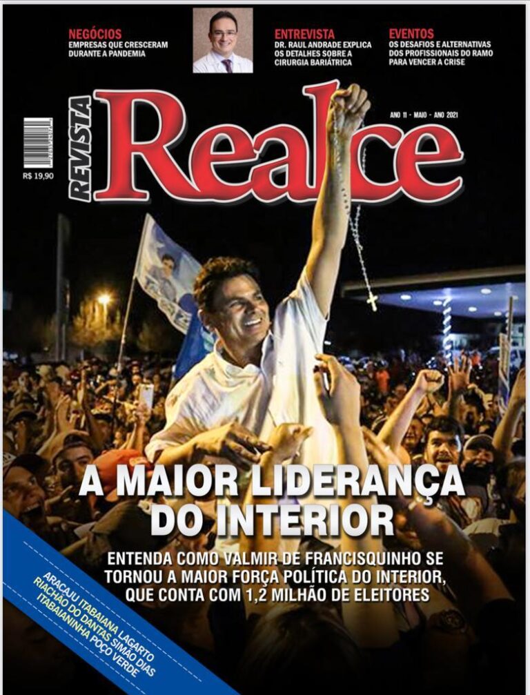 Nova Edição da Realce traz o ex-prefeito de ITABAIANA em sua capa