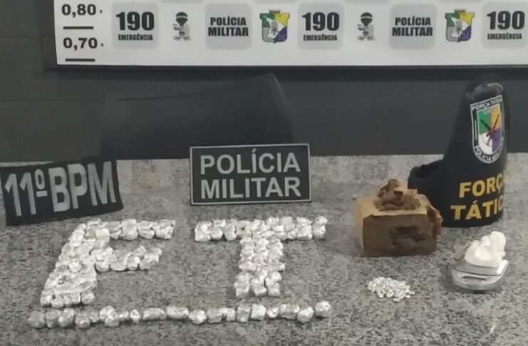 Material apreendido em Tobias Barreto