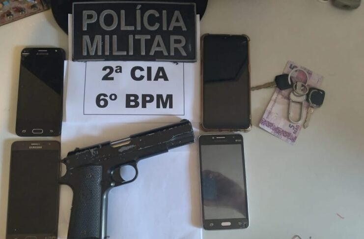 Material apreendido pela PM