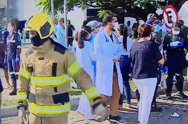 Incêndio atinge ala Covid de hospital público em Aracaju