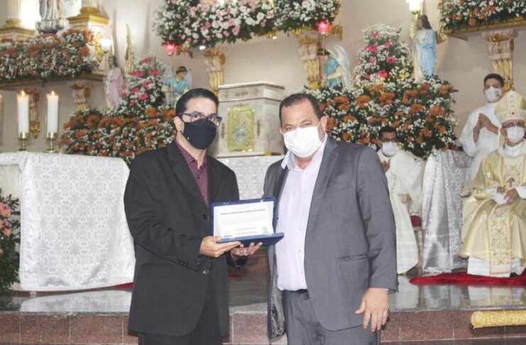 Claudefranklin recebeu a homenagem na Igreja Matriz de Boquim