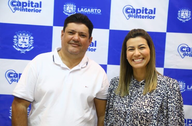 Painho Monteiro e a prefeita Hilda Ribeiro