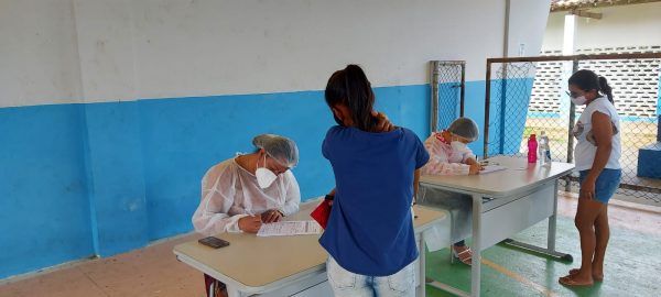 Testagem foi realizada na Escola Municipal João Pedro de Araújo