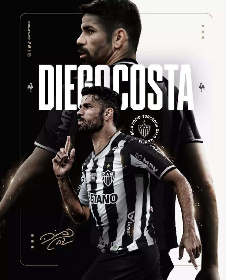 Atlético Mineiro anuncia a contratação de Diego Costa