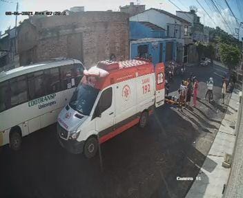 Acidente é registrado no centro da cidade de Lagarto