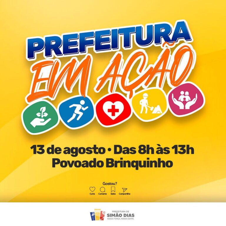 Projeto Prefeitura em Ação será realizado no Pov. Brinquinho na próxima sexta, 13