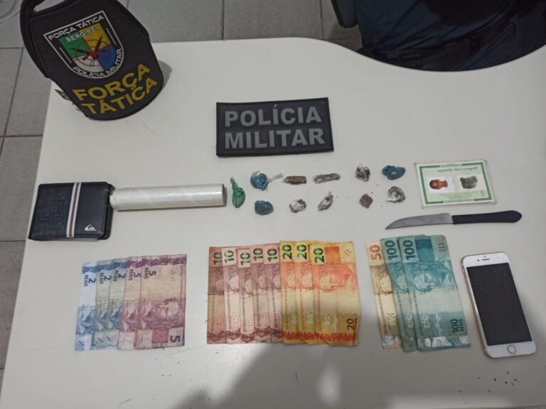Em Lagarto, homem é preso por tráfico em boca de fumo