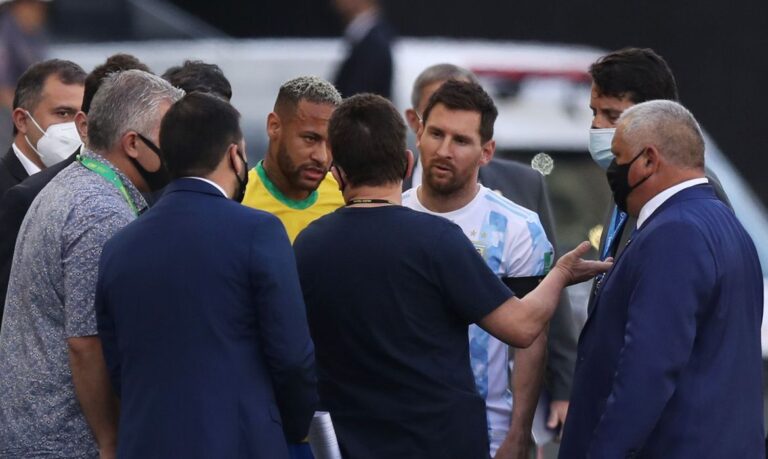 Partida entre Brasil e Argentina é encerrada após intervenção da Anvisa