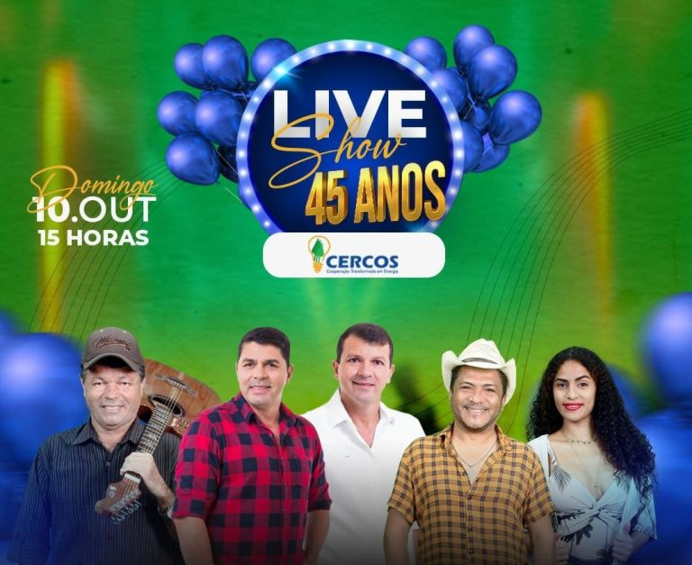 Cercos comemorará seu 45º aniversário com live show
