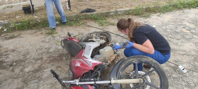 14 motos são periciadas em Tobias Barreto pelo Instituto de Criminalística