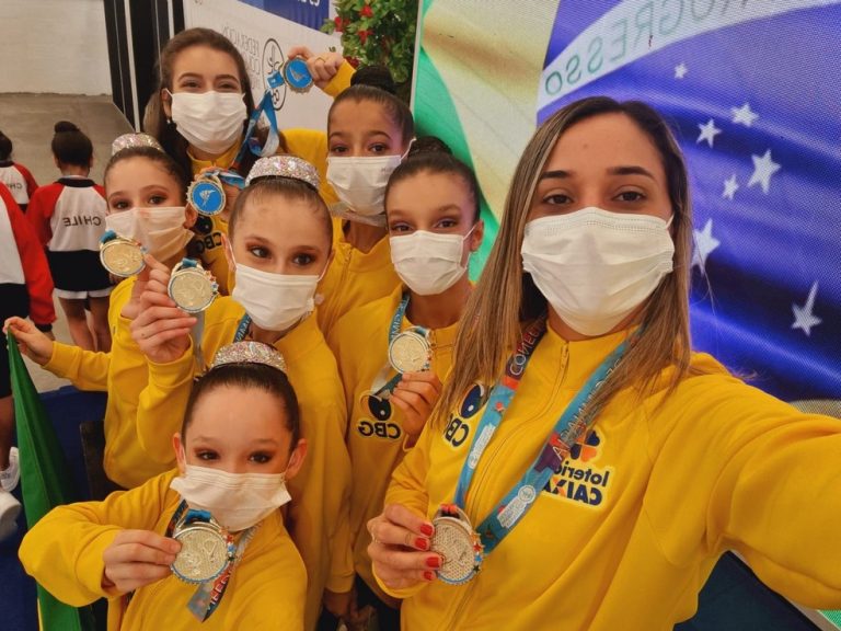 Equipes sergipanas levam o Brasil ao pódio no Sul-Americano de Ginástica Rítmica