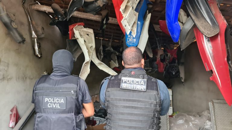 PC e 7ºBPM cumprem mandados contra associação para roubo de motos