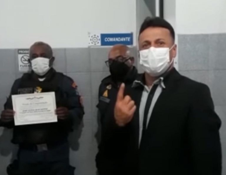 PM que salvou mulher de suicídio é homenageado pela Câmara de Lagarto