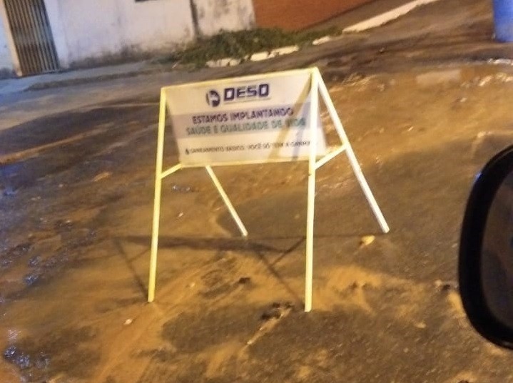 Vazamento em rede de distribuição provoca falta de água em Lagarto