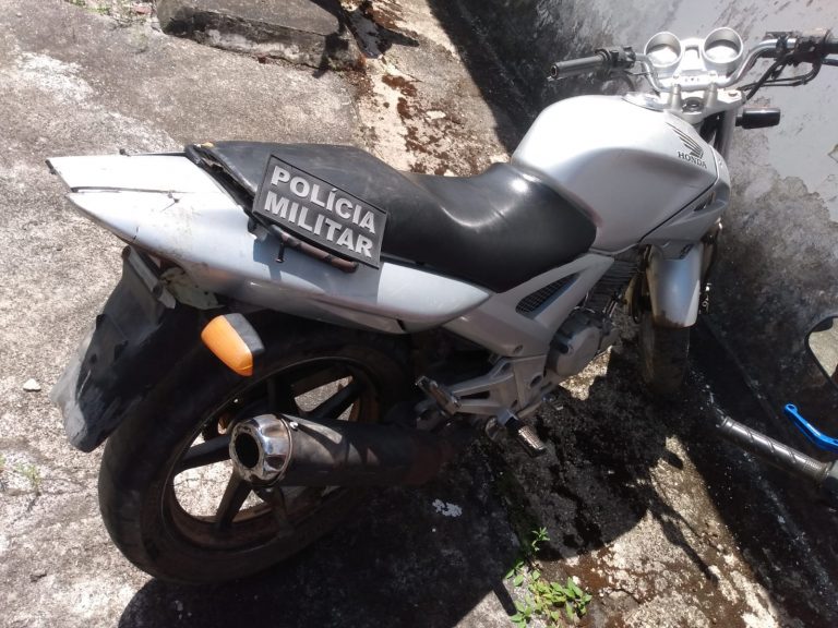 Moto roubada na Colônia Treze é recuperada em Boquim