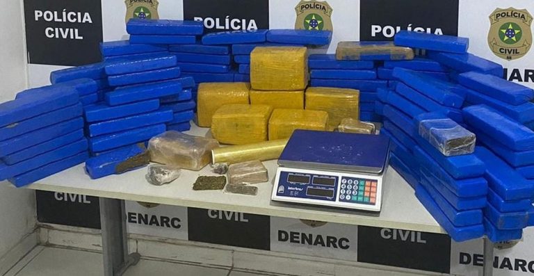 Mais de 100 quilos de maconha são apreendidos em Nossa Senhora do Socorro