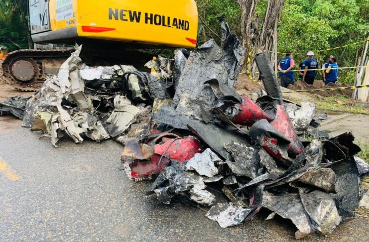 Destroços da aeronave — Foto: Kedma Ferr/TV Sergipe/Arquivo