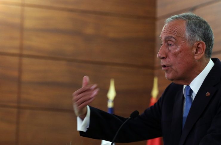 O Presidente da República, Marcelo Rebelo de Sousa, discursa durante a sessão solene de comemoração do 20.º Aniversário da Comunidade dos Países de Língua Portuguesa (CPLP)” realizada na sede da CPLP, Lisboa, 18 de julho de 2016.  TIAGO PETINGA/LUSA