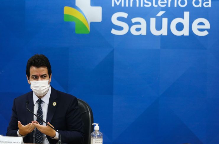 O Secretário-Executivo do Ministério da Saúde, Rodrigo Otávio Moreira da Cruz, anuncia as medidas adotadas pela pasta quanto ao incidente ocorrido na madrugada desta sexta-feira (10) nos sistemas do ministério.
