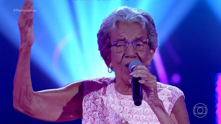 Idosa de Simão Dias faz sucesso no The Voice + da Rede Globo