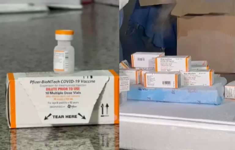 Sergipe recebe o primeiro lote de vacinas contra a Covid-19 para crianças