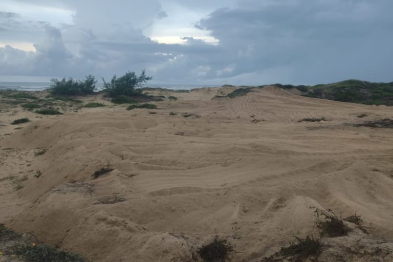 PM prende homens que faziam terraplanagem em dunas na Caueira
