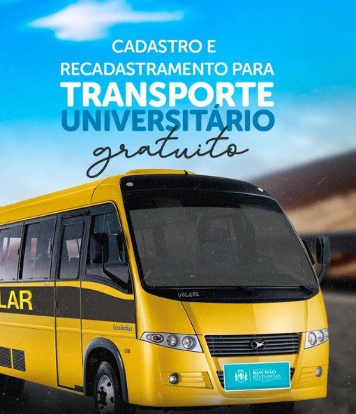 Riachão do Dantas: Prefeitura está realizando o cadastro para o transporte universitário
