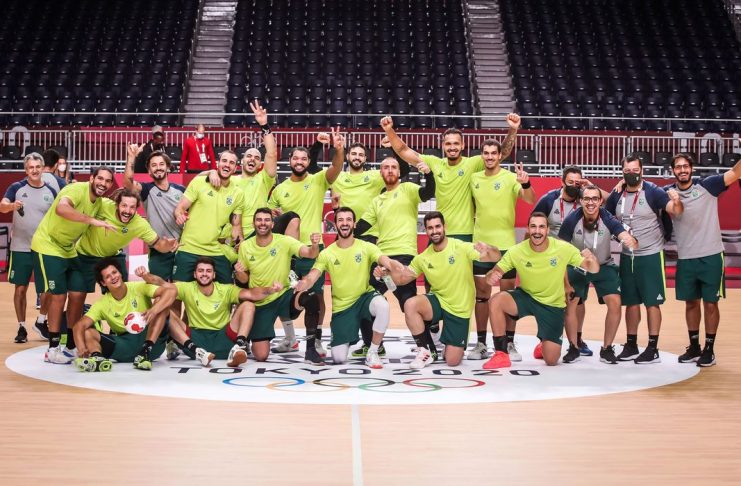 21.07.2021 - Jogos Olímpicos Tóquio 2020 - Handebol Masculino. Treino do Handebol antes dos Jogos Olímpicos. Foto: Gaspar Nóbrega/COB
