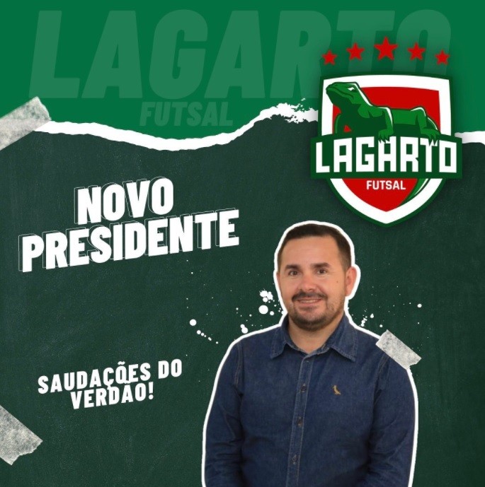 Léo do Créu assume a presidência do Lagarto Futsal