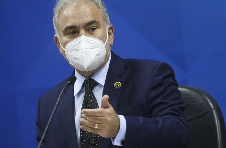 O ministro da Saúde, Marcelo Queiroga, fala sobre a inclusão de crianças de 5 a 11 anos no Plano Nacional de Operacionalização da Vacinação Contra a Covid-19.