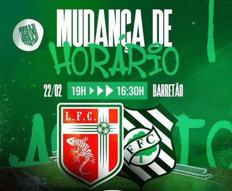 Estreia do Lagarto na Copa do Brasil é antecipada