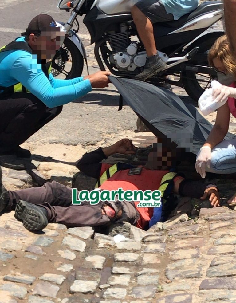 Acidente deixa mototaxista ferido em Lagarto