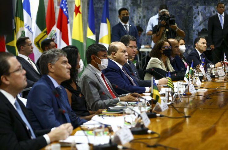 10º Fórum Nacional de Governadores é realizado no Palácio do Buriti, em Brasília.