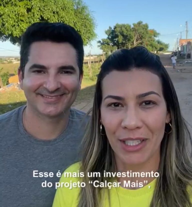 Hilda e Gustinho Ribeiro anunciam pavimentação no bairro Matinha