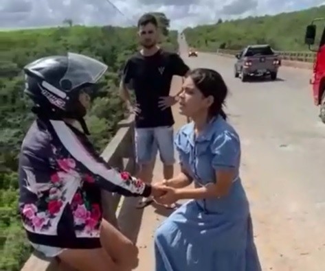 Mulher impede suicídio na ponte entre Lagarto e São Domingos