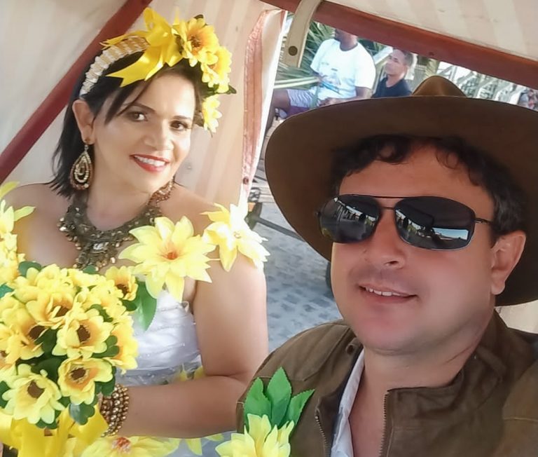 Noivos do Casamento Caipira do Brejo celebram 10 anos juntos