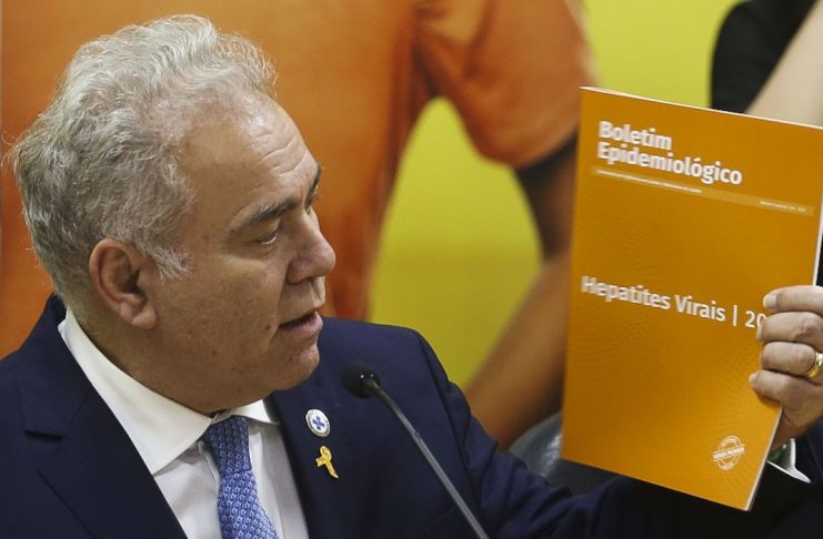 O ministro da Saúde Marcelo Queiroga lança a Campanha de Enfrentamento às Hepatites Virais. (Foto: Valter Campanato)