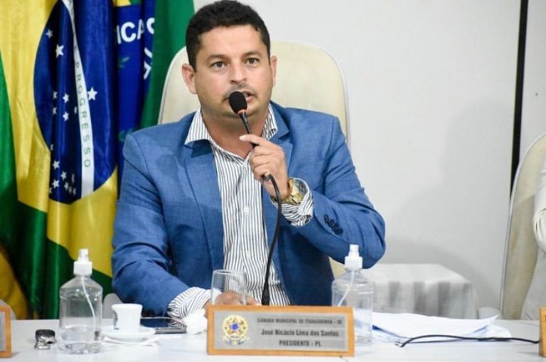 Vereador Nicácio Lima é reeleito presidente da Câmara de Itabaianinha