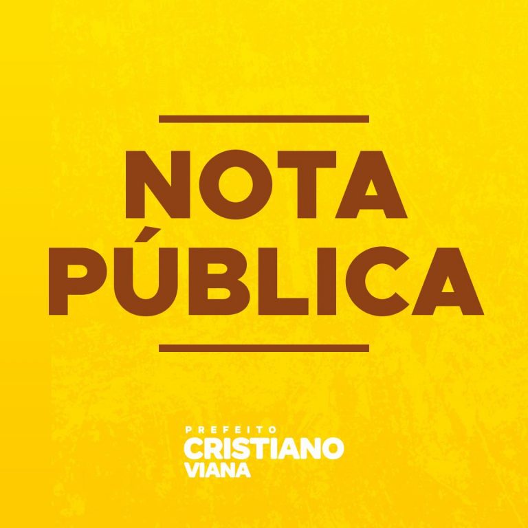 Prefeito Cristiano Viana emite nota sobre caso de importunação sexual